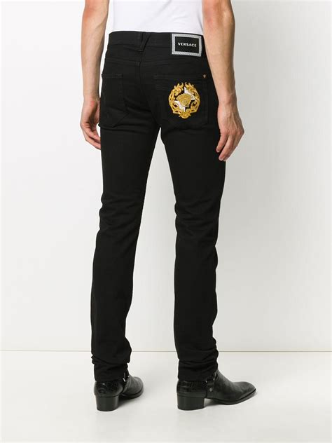 versace jeans slim fit mens|Versace men denim jeans.